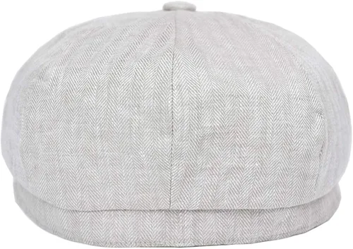 Vista 4 de BOTVELA Gorra de lino para hombre con diseño de espiga transpirable de verano