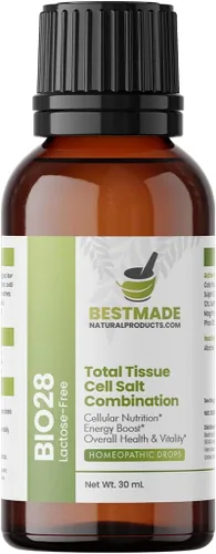 Vista 7 de Bestmade Total Tissue Cell Salt Mineral Combination BIO28 - Ayuda a que tu cuerpo absorba y utilice los nutrientes, aumenta los niveles de energía