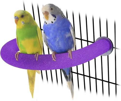 Vista 21 de Rypet Percha para Loros de Superficie Rugosa - Perchas de Arena de Cuarzo para Jaula de Pájaros para Pequeños Periquitos, Cacatúas, Conures