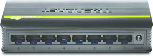Vista 5 de TRENDnet Interruptor de escritorio Ethernet GREENnet no administrado de 8 puertos 10/100 Mbps, TE100-S8, 8 puertos Ethernet de 10/100 Mbps
