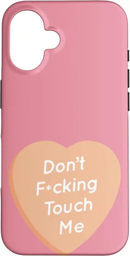 Vista 32 de Don't F Touch Me - Carcasa para iPhone 17, diseño de texto de corazón