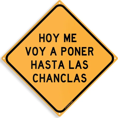 Vista 13 de Aquí Solo Hay Buena Onda Divertido Cartel de Estaño de Humor Mexicano en Español 30 cm x 30 cm (BuenaOnda)