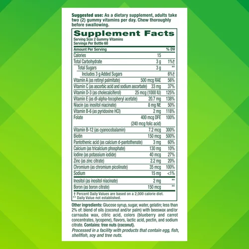 Vista 7 de Vitafusion Gomitas de vitaminas para adultos para mujeres, 120