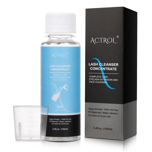 Vista 13 de ACTROL Aloe Lash Shampoo Recarga Concentrado 3.4 fl oz para Extensiones