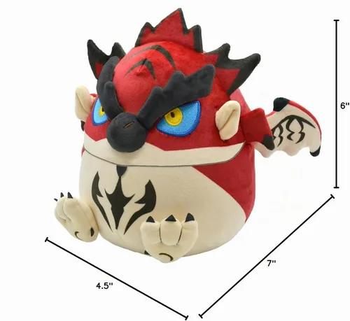 Vista 5 de Capcom Monster Hunter: Peluche esponjoso en forma de huevo de Rathalos