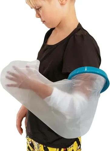 Vista 9 de Tideshake Fundas de fundición 100% impermeables para brazo de ducha para adultos, protector reutilizable de medio brazo, bolsa de fundición, funda