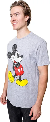 Vista 4 de Disney Mickey Mouse - Camiseta clásica envejecida de pie