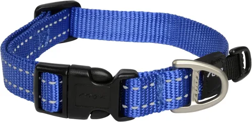 Vista 14 de Collar reflectante para perros medianos, ajustable de 12 a 17 pulgadas, color negro