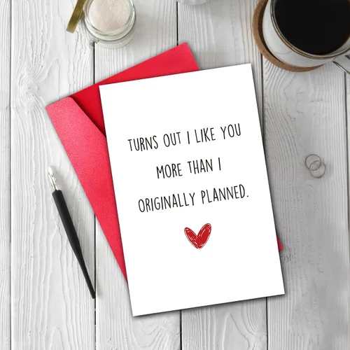 Vista 5 de TQDaiker Divertida tarjeta de aniversario para marido, novio, preciosa tarjeta del día de San Valentín de esposa, novia, tarjeta de amor para él