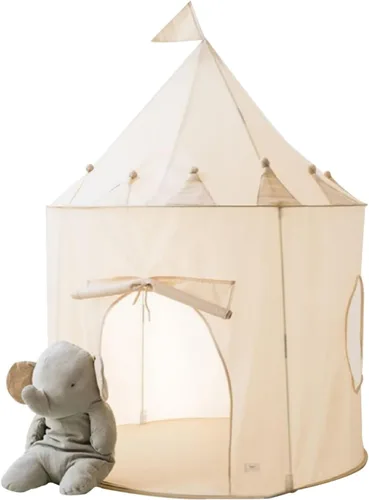 Vista 19 de 3 Sprouts Tienda de campaña para niños - Tela reciclada sostenible – Divertido y espacioso castillo inflable para juegos en interiores para niños