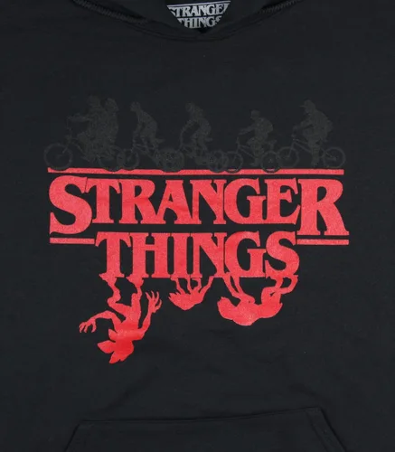 Vista 2 de Stranger Things - Sudadera con capucha para hombre al revés Demogorgon Evolution