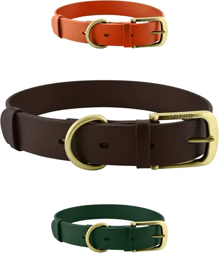 Vista 15 de Tuff Pupper Collar para Perro Clásico Resistente 10 Veces Más Fuerte que el Cuero Collar para Perro 100% Impermeable y Libre de Olores