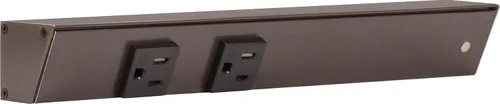 Vista 39 de Task APT Regleta de alimentación en ángulo de 9 pulgadas izquierda, 2 receptáculos, negro