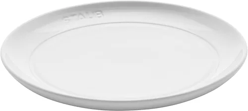Vista 3 de STAUB Vajilla de cerámica Juego de platos de aperitivo de 4 piezas de 6 pulgadas - Blanco