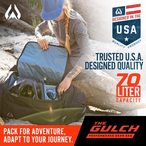 Vista 6 de Wildhorn Gulch MTB - Bolsa de transporte resistente para bicicleta de 70 litros. Bolsa ligera y duradera para bicicleta. Bolsa de engranaje ideal