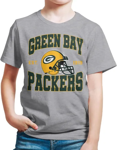 Vista 12 de Junk Food Clothing x NFL - Casco de equipo - Camiseta de manga corta para niños y niñas con licencia oficial de la NFL