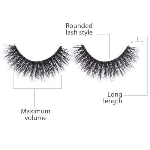 Vista 2 de Ardell Pestañas de aspecto natural Mega Volume, 252 – Volumen completo, pestañas postizas de larga duración para un aspecto impecable, 4 pares 252