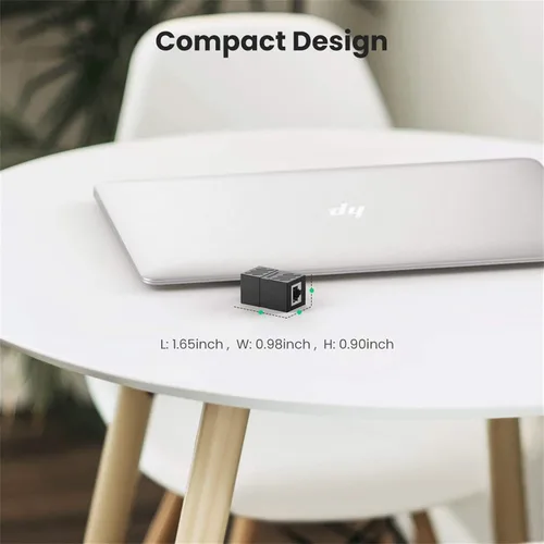 Vista 7 de UGREEN Acoplador Ethernet de 1000 Mbps, paquete de 10, extensión de larga