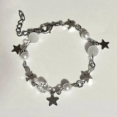 Vista 2 de RICHTRUE Pulseras Y2k Y2k, accesorios de grunge, pulsera estética Y2k para mujer, accesorios punk