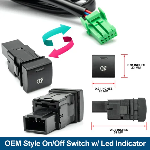 Vista 3 de Arnés de cableado de luz antiniebla H11 H8 para J'eep Wrangler JK 2009-2018 con kit de interruptor de encendido/apagado estilo OEM y relé de 40 A