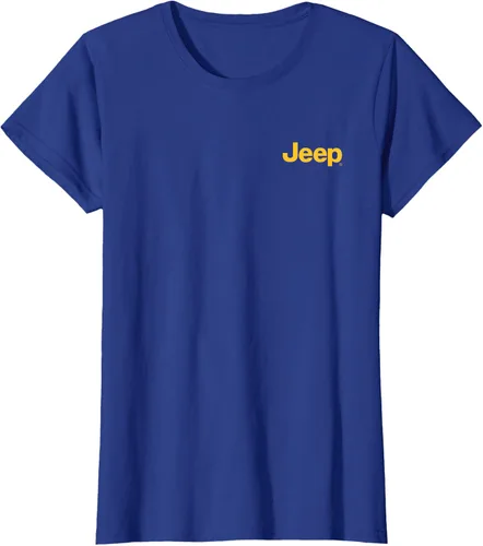Vista 2 de Jeep Camiseta de pato (estampado delanterotrasero), Azul Patchwork, Female X-Small