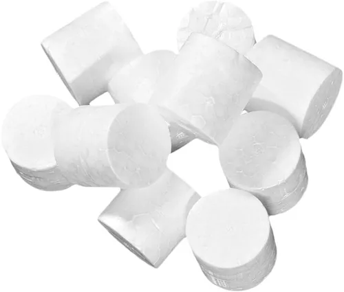 Vista 7 de 10 piezas de material de espuma con forma de cilindro para niños, juguetes hechos a mano, manualidades, 1.5x1.5 in