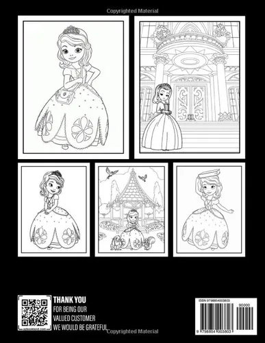 Vista 2 de Cute Princess Coloring Book Gifts for Kids and Children to Relax and Encourage Creativity with Pictures To Color!