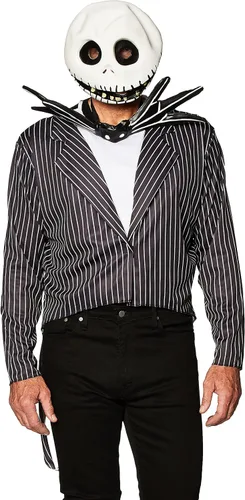 Vista 2 de Disfraz de Halloween para adultos de Jack Skellington Multi