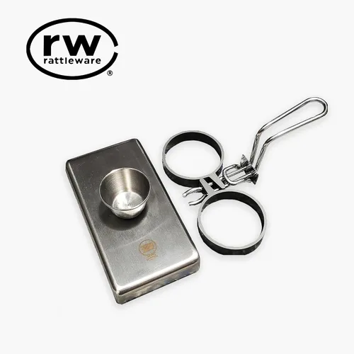 Vista 8 de Rattleware Anillos para huevos de acero inoxidable, grado comercial, cocción uniforme, mango resistente al calor, ideales para freír huevos