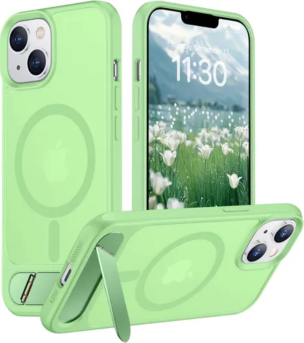 Vista 238 de Funda para iPhone 11 con compatibilidad magnética, [Soporte invisible incorporado][Compatible con MagSafe]
