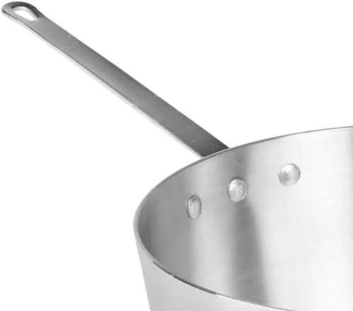 Vista 5 de TrueCraftware -Cacerola de 5-1/2 cuartos de galón con acabado de espejo de aluminio– Sartén de cocina Olla multiusos de uso cacerola utensilios