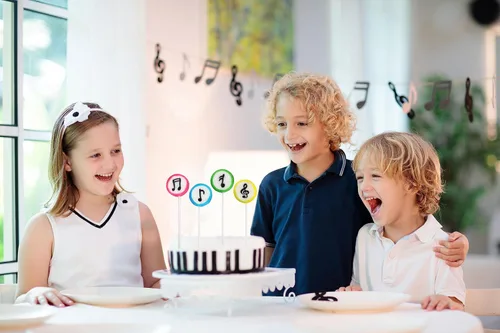 Vista 2 de Paletas de caramelo con música - 24 piruletas envasadas individualmente - Regalos con tema de música - Dulces Tik Tok - Favores de fiesta de música