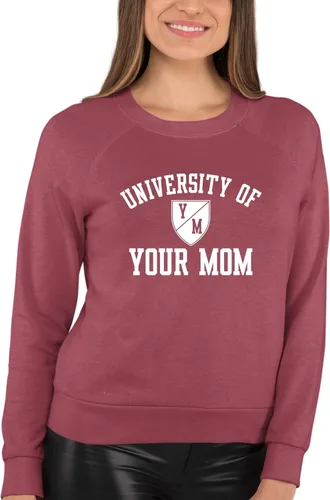 Vista 14 de Go All Out University of Your Mom - Sudadera con cuello redondo para hombre