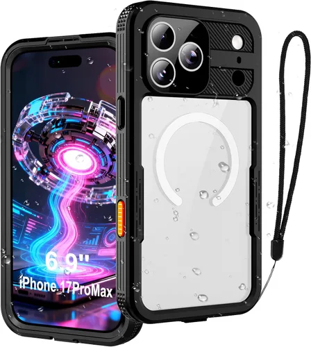 Vista 12 de Funda resistente al agua para iPhone 11 Pro Max, diseño delgado con protector de pantalla integrado, a prueba de golpes, 6.5 pulgadas (negro y gris)