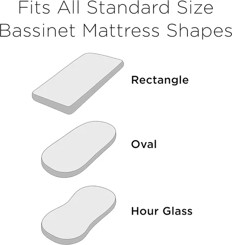 Vista 6 de JumpOff Jo - Sábana bajera hipoalergénica para bebé niño y niña - Rectangular, compatible con reloj de arena y cuna ovalada, suave, transpirable