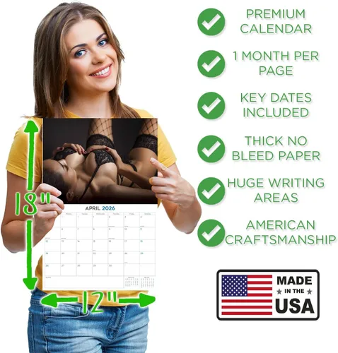 Vista 386 de Calendario de grises africanos 2025 2026 – Planificador mensual de pared de aves africanas – 12 x 18 pulgadas (abierto), calendario de pared