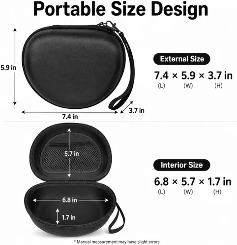 Vista 3 de Funda para auriculares Skullcandy Crusher/Hesh/Evo, para JLab JBuds Lux ANC Para TOZO HT3/HT2 Auriculares Bluetooth inalámbricos sobre la oreja