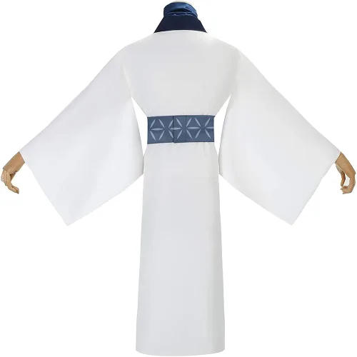 Vista 2 de Cos-Love Jujutsu Kaisen Cosplay Ryomen Sukuna Disfraz de Halloween Fiesta Kimono Blanco Traje para Hombres Mujeres
