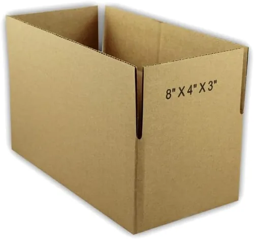 Vista 2 de 75 EcoSwift - Cajas de embalaje de cartón corrugado de 8 x 4 x 3 pulgadas, cajas de envío de mudanza, cajas de 8 x 4 x 3 pulgadas