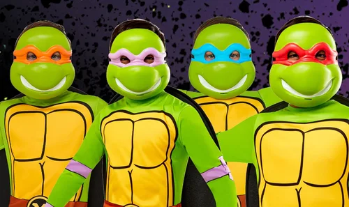 Vista 4 de Rubies at Party City Teenage Mutant Ninja Turtles: Disfraz de Leonardo para niños por Rubies, disfraz para niño