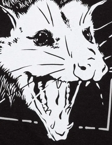Vista 5 de Adopt, Don't Shop Screaming Opposum Camiseta divertida con frase sarcástica para hombres y mujeres