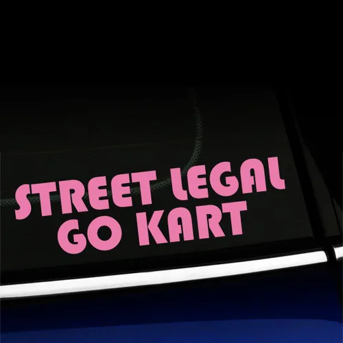 Vista 4 de Street Legal Go Kart - Calcomanía de vinilo para Mini Cooper, color a elegir - [azul azul]