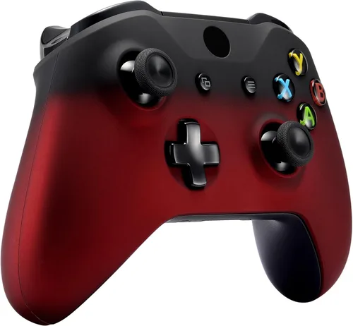 Vista 5 de eXtremeRate Piezas de repuesto de placa frontal de carcasa frontal de tacto suave con panel de rieles laterales para controlador Xbox One X y One S