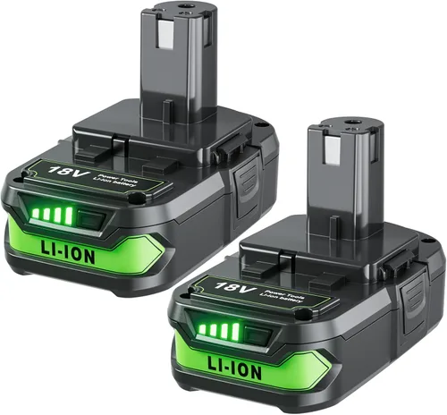 Vista 8 de POWTREE Repuesto mejorado de 4.0Ah para batería Ryobi de 18 V y cargador compatible con baterías Ryobi 18V ONE+ P102 P107 P108 P105 P104 P103