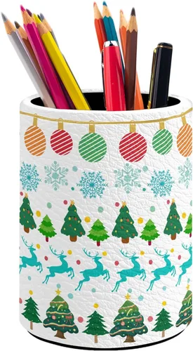 Vista 26 de Organizador de lápices con diseño de bandera de Estados Unidos, lindo portalápices, taza de lápices para escritorio, soporte para brochas