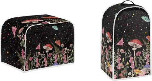 Vista 30 de Cubiertas para tostadoras de murciélagos de 2 rebanadas, protectores decorativos a prueba de polvo, cubiertas de tostadora, resistentes a