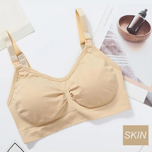 Vista 8 de 3 Pack Full Cup Maternity Bras, Seamless Nursing Bras for Breastfeeding with Extra Bra Extenders Nursing Bralette