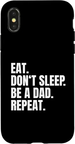 Vista 5 de Eat Don't Sleep Be A Dad Repeat Case for iPhone 17