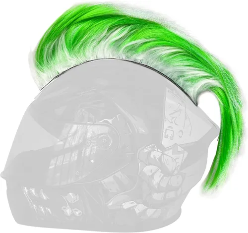 Vista 14 de Mohawk Peluca para decoración de casco, diseño de halcón reutilizable (casco no incluido)