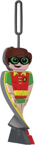 Vista 4 de Lego Batman Movie Robin - Etiqueta de silicona para equipajemochila (51751), identifica equipaje para vacaciones de primavera o vacaciones de verano